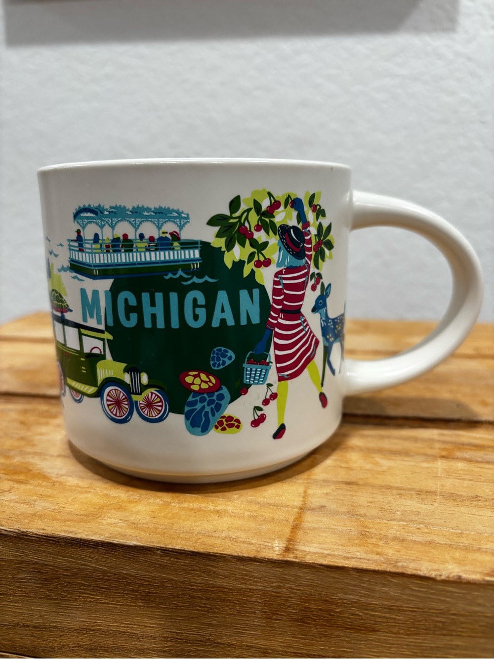 Starbucks Michigan Mug 2024 Discovery Series Coffee Cup 14 oz Collectible No Box